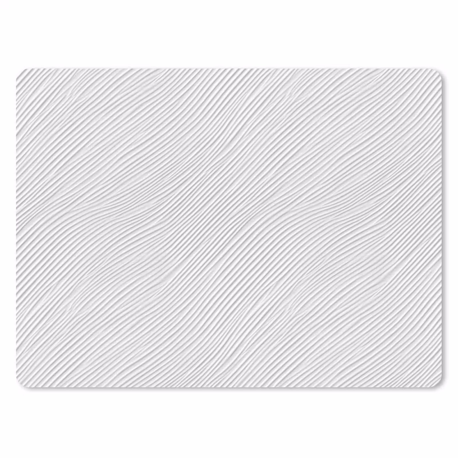 Muismat - Golven - Ribbels - Wit — 1