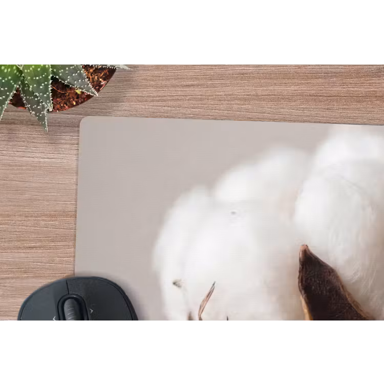 Muismat - Katoenbol - Minimalistisch - Wit — 4