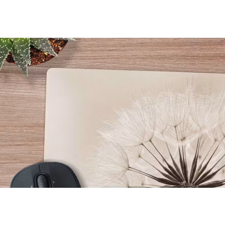 Muismat - Paardenbloem - Minimalistisch - Wit — 4
