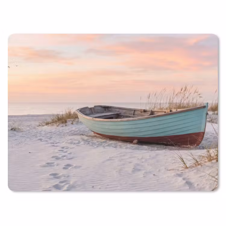 Muismat - Rustiek - Roeiboot - Zandstrand — 1