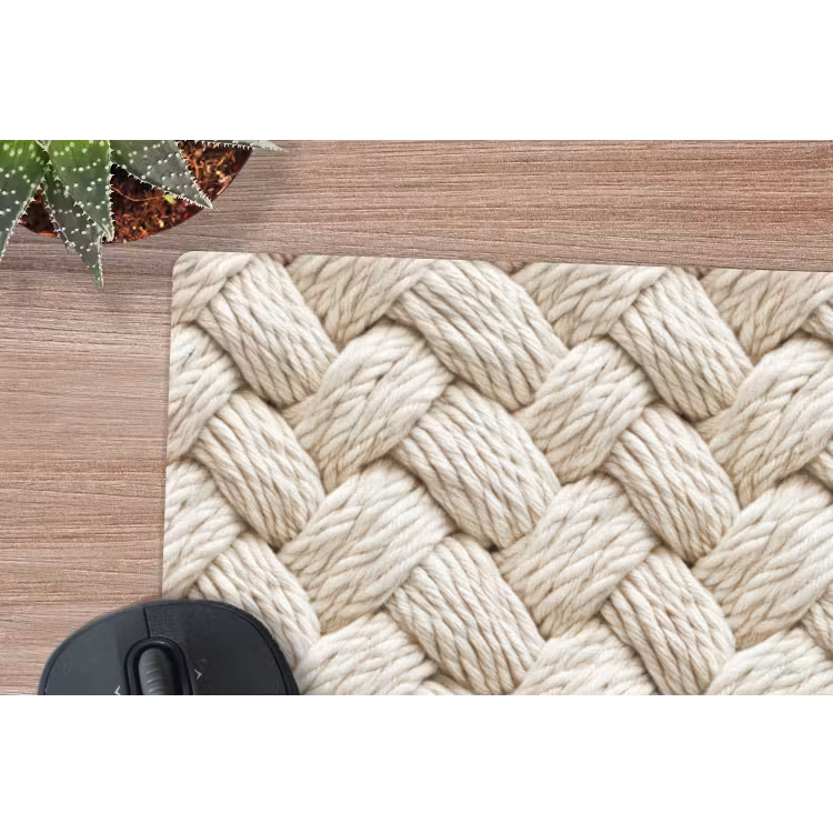 Muismat - Touw - Gebreid - Beige — 4