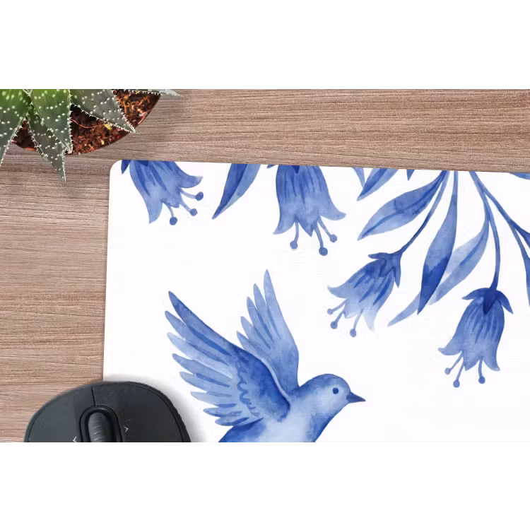 Muismat - Modern - Vogels - Delfts - Blauw — 4