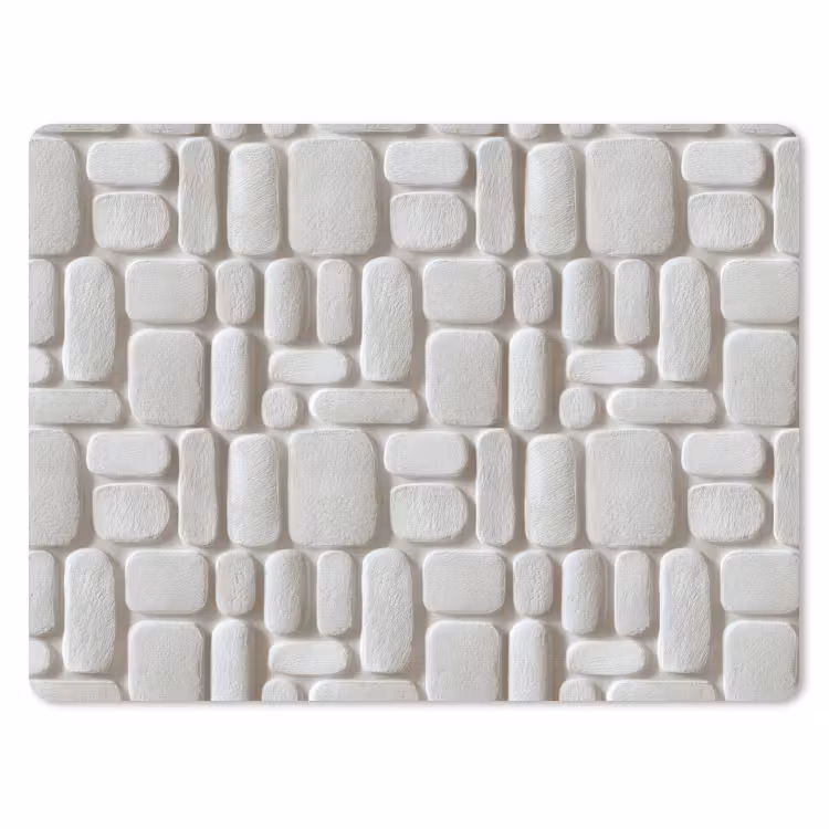 Muismat - Reliëf - Structuur - Wit — 1