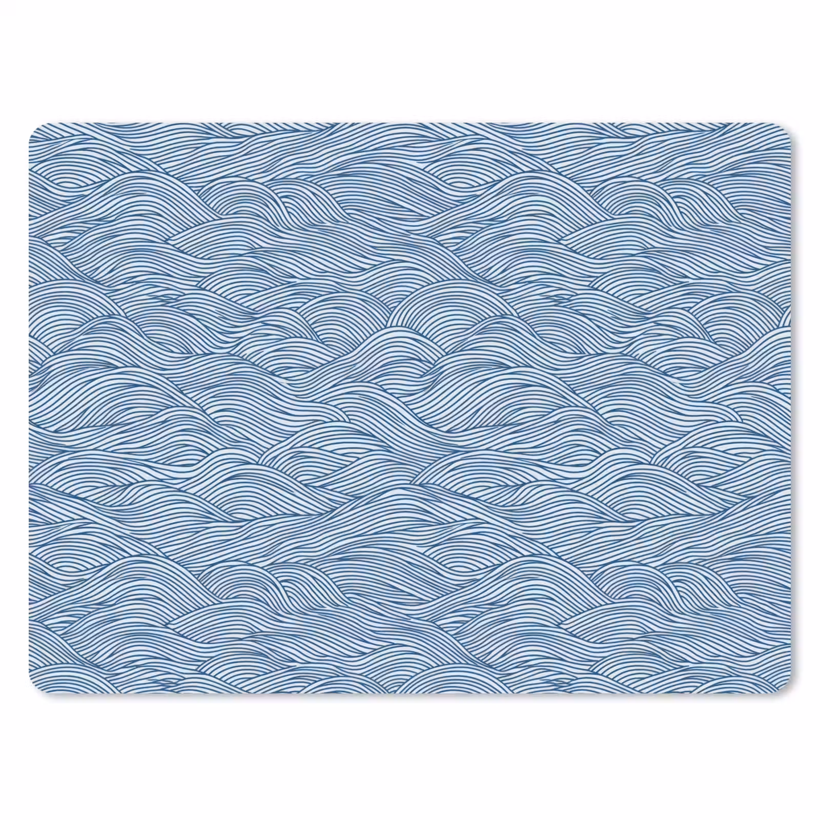 Muismat - Golven - Ritmisch - Blauw — 1