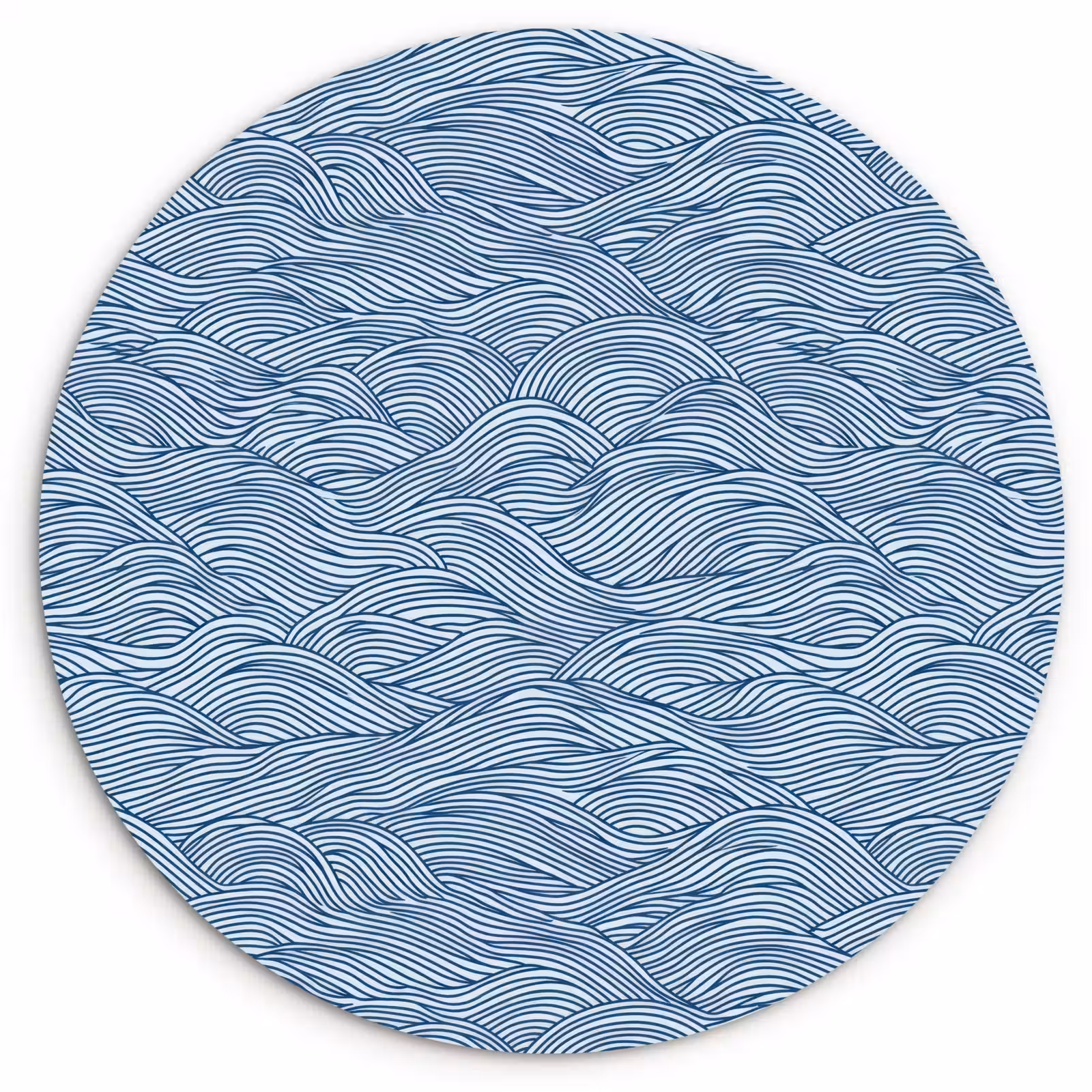 Muurcirkel - Golven - Ritmisch - Blauw — 1