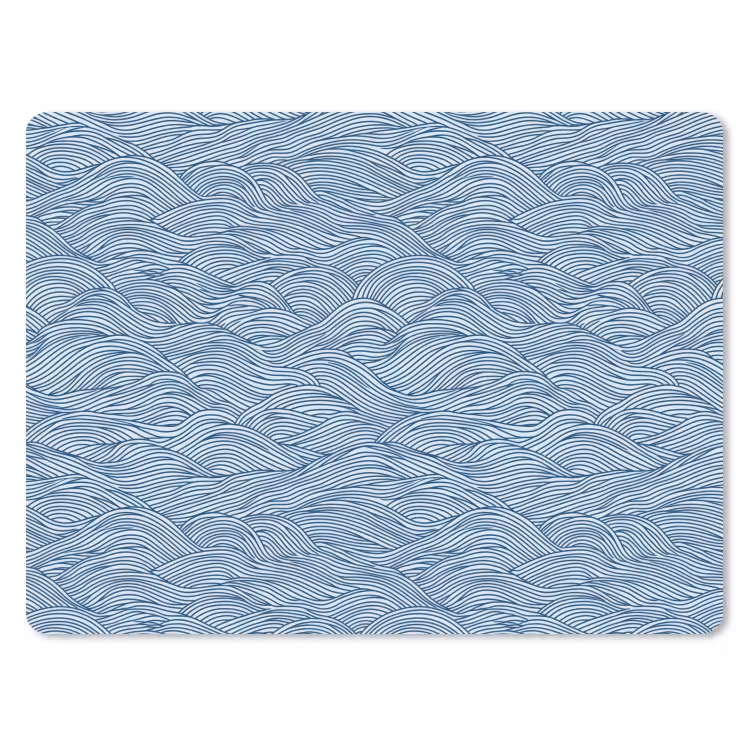 Muismat - Golven - Ritmisch - Blauw — 1