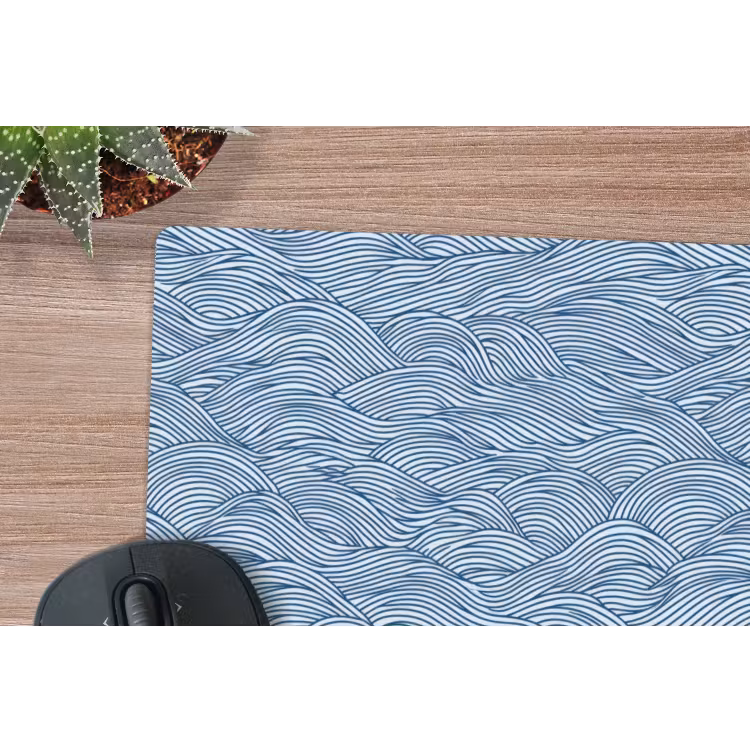 Muismat - Golven - Ritmisch - Blauw — 4