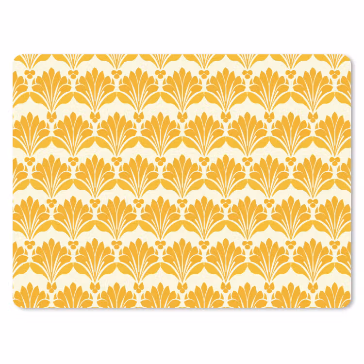 Muismat - Patroon - Motief - Geel — 1