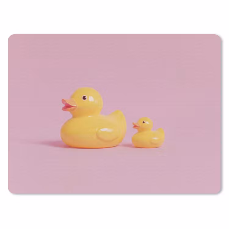 Muismat - Eendjes - Vrolijk - Roze — 1