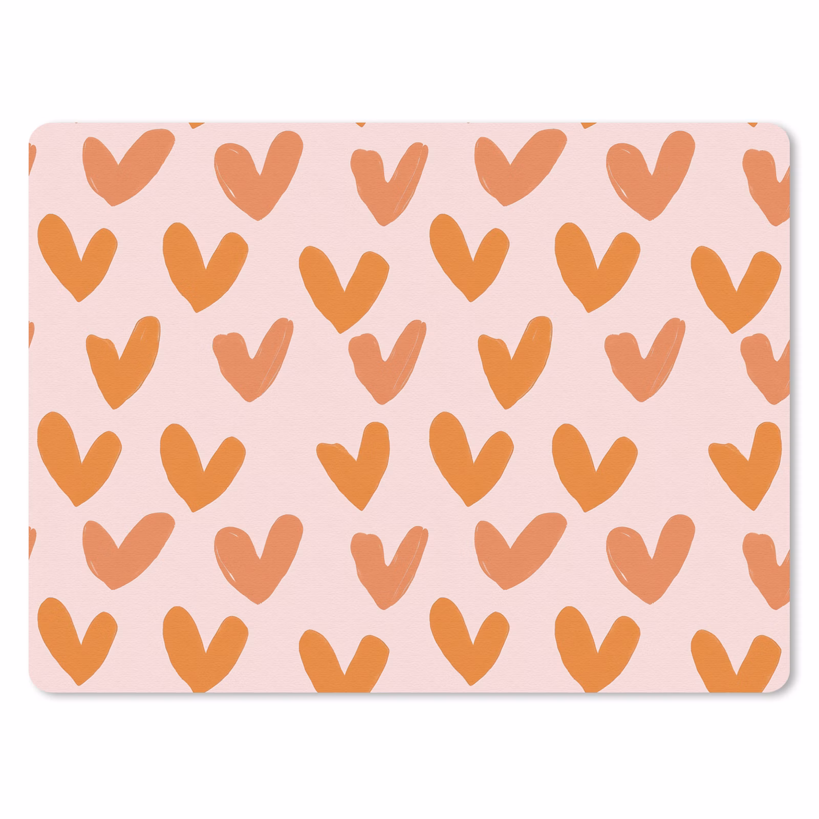Muismat - Hartjes - Getekend - Oranje — 1