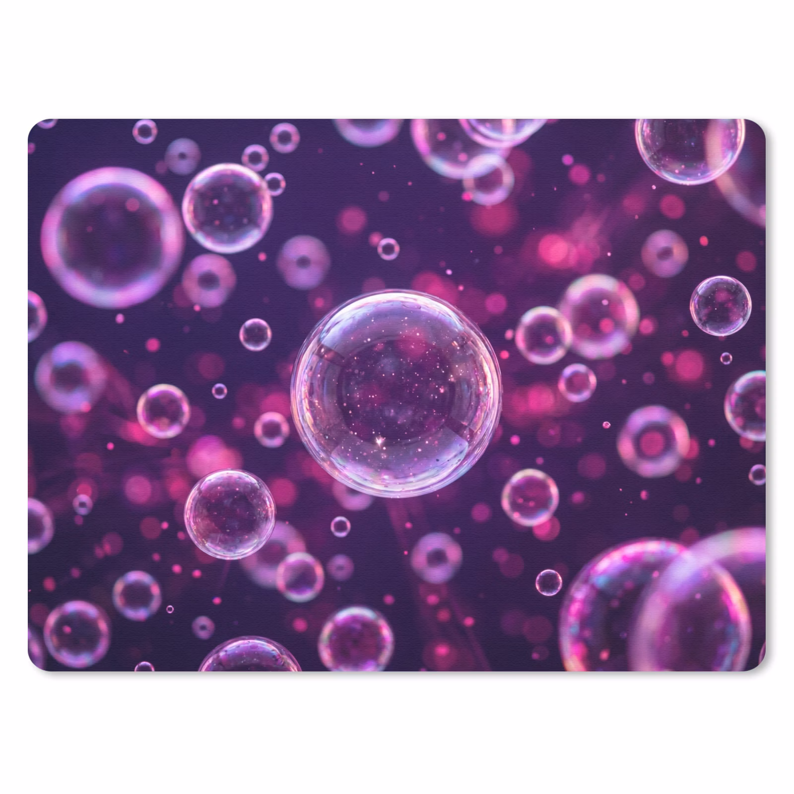 Muismat - Paars - Bubbels - Schuim — 1