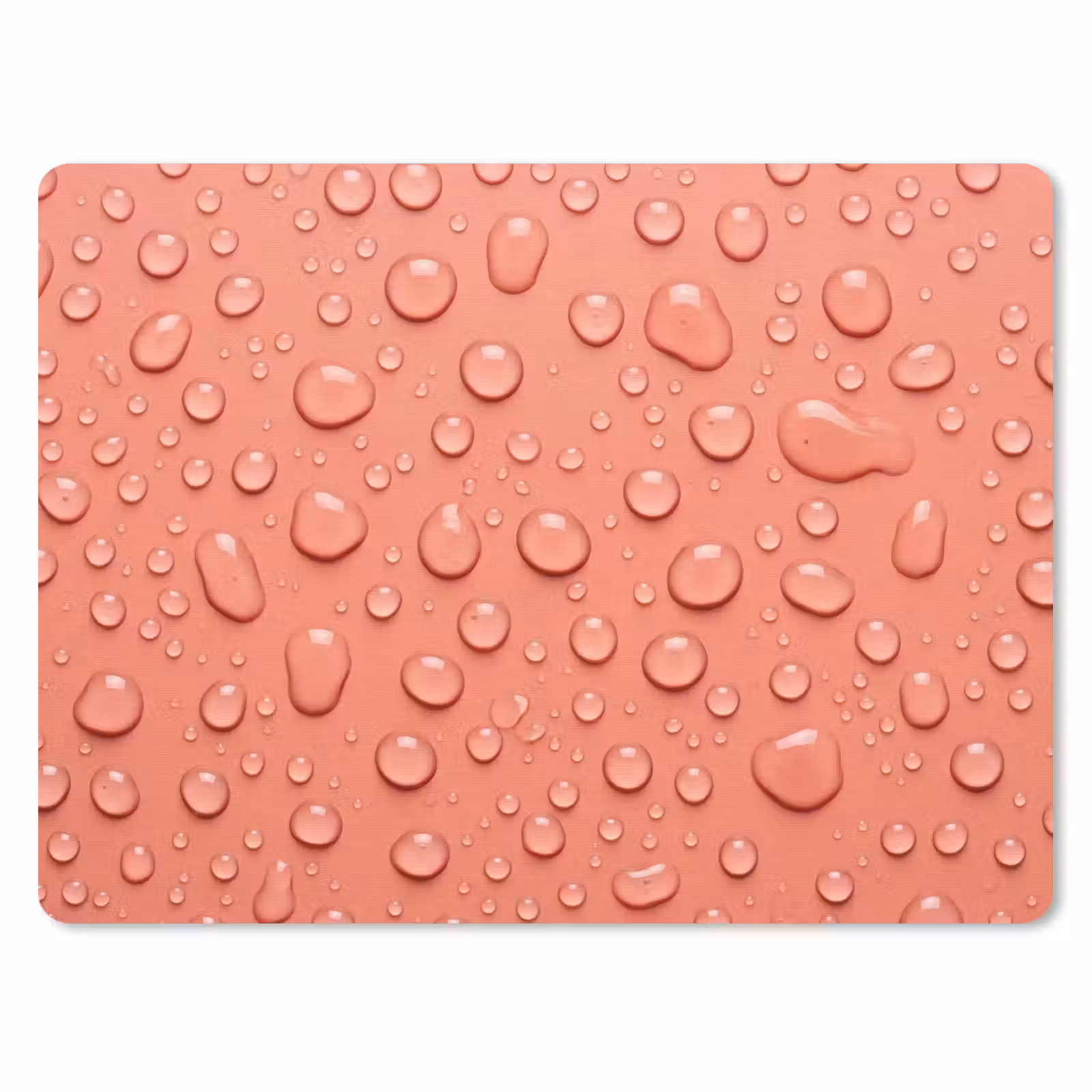 Muismat - Water - Druppels - Roze — 1