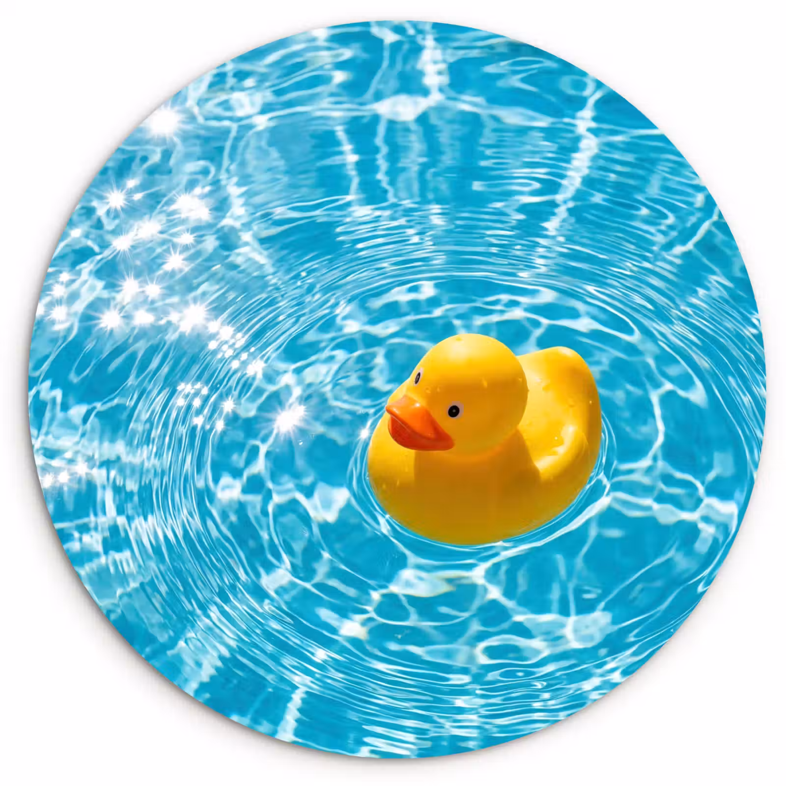 Muurcirkel - Badeend - Dobberen - Blauw — 1