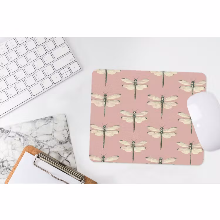 Muismat - Lillibellen - Patroon - Roze — 2