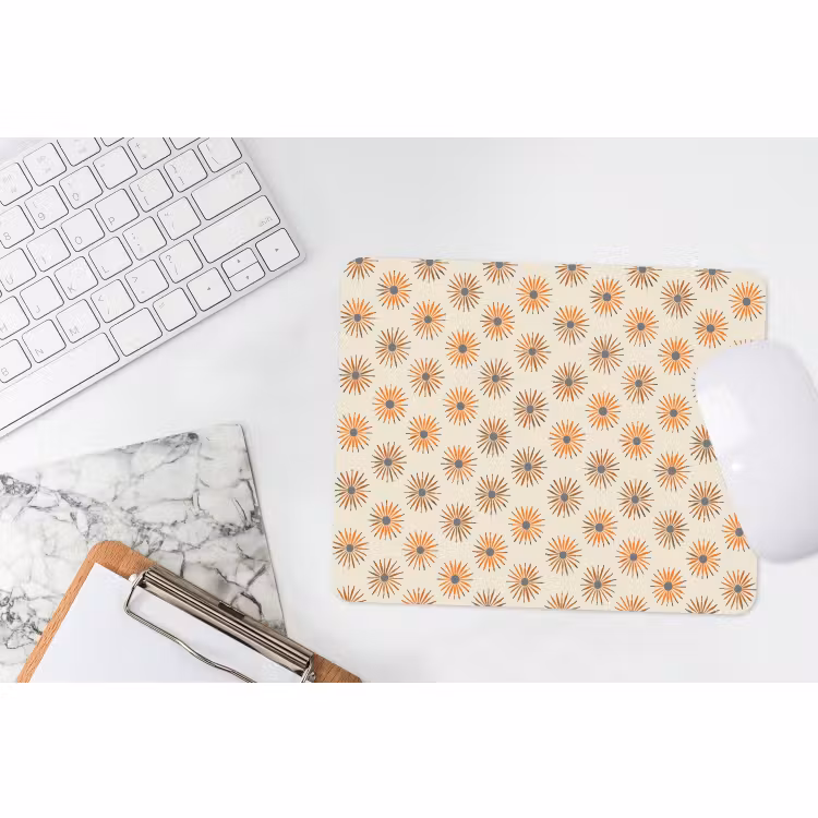 Muismat - Madelief - Patroon - Oranje — 2