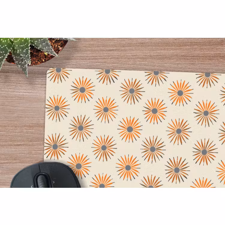 Muismat - Madelief - Patroon - Oranje — 4