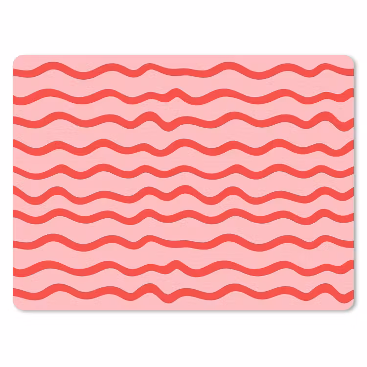 Muismat - Speels - Patroon - Rood — 1