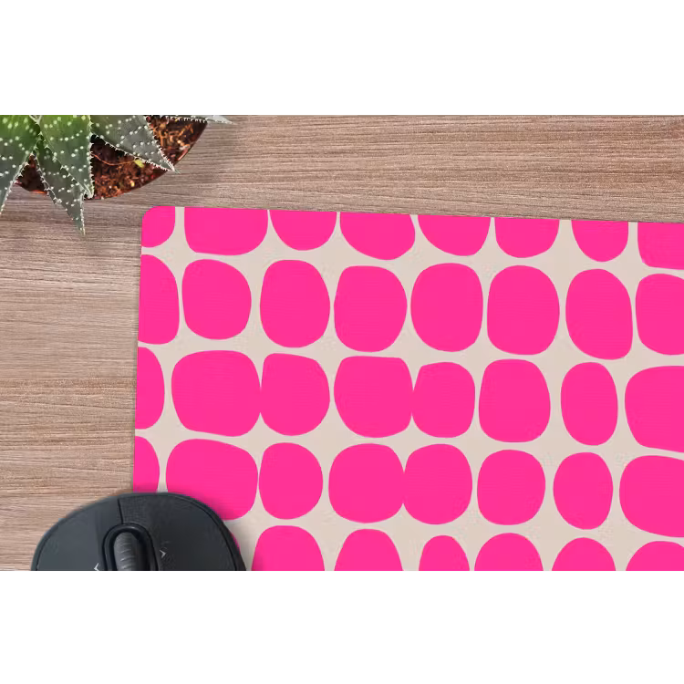 Muismat - Stippen - Patroon - Roze — 4