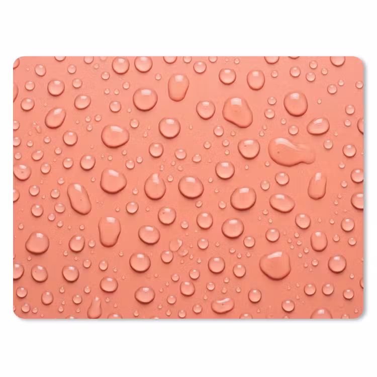 Muismat - Water - Druppels - Roze — 1