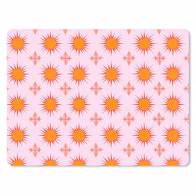 Muismat - Zon - Patroon - Roze — 1