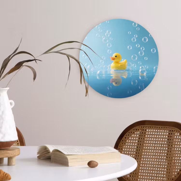 Muurcirkel - Bubbels - Badeend - Geel — 4