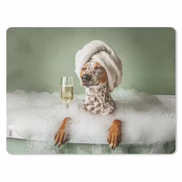 Muismat - Hond - Bad - Champagne - Handdoek — 1
