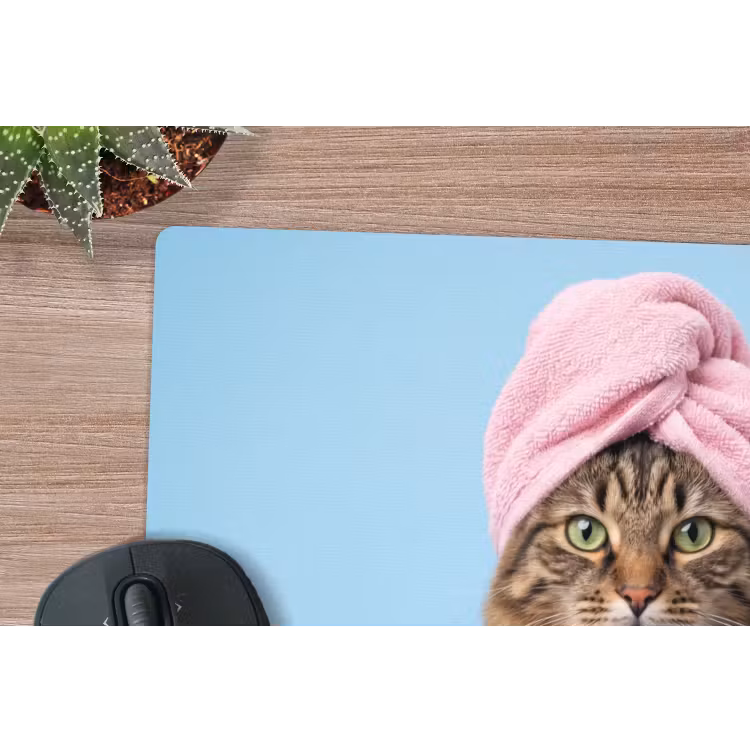 Muismat - Kat - Handdoek - Washand - Zeep — 4