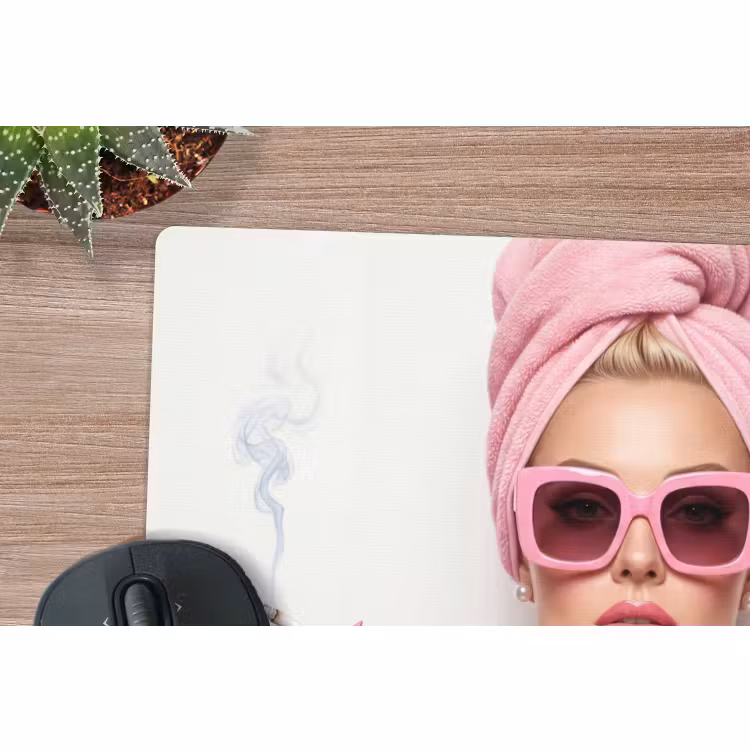 Muismat - Vrouw - Roze - Wijn - Zonnebril — 4