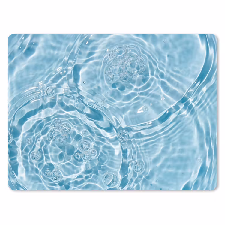 Muismat - Water - Blauw - bubbels — 1