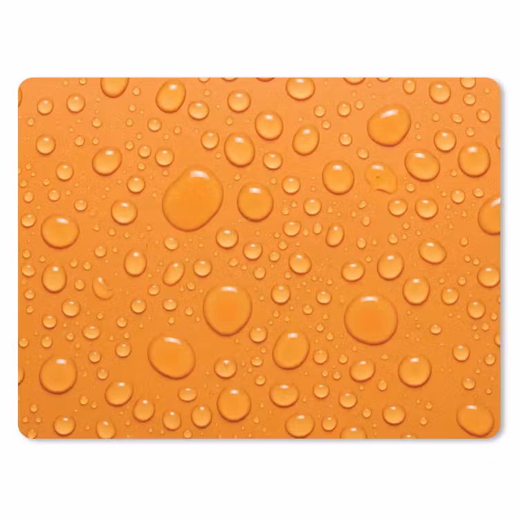 Muismat - Water - Druppels - Oranje — 1