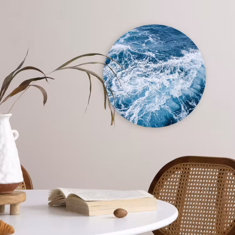 Muurcirkel - Golven - Oceaan - Blauw — 4