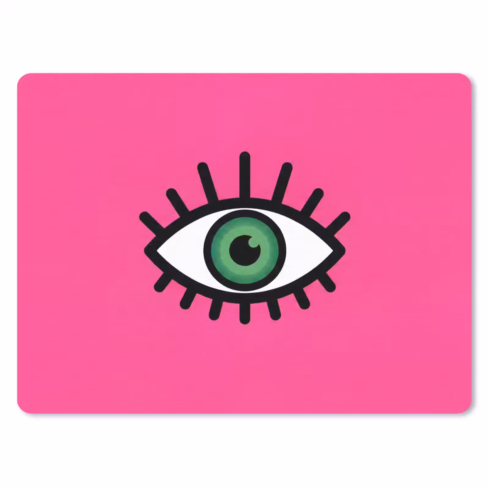 Muismat - Minimalistisch - Oog - Roze — 1