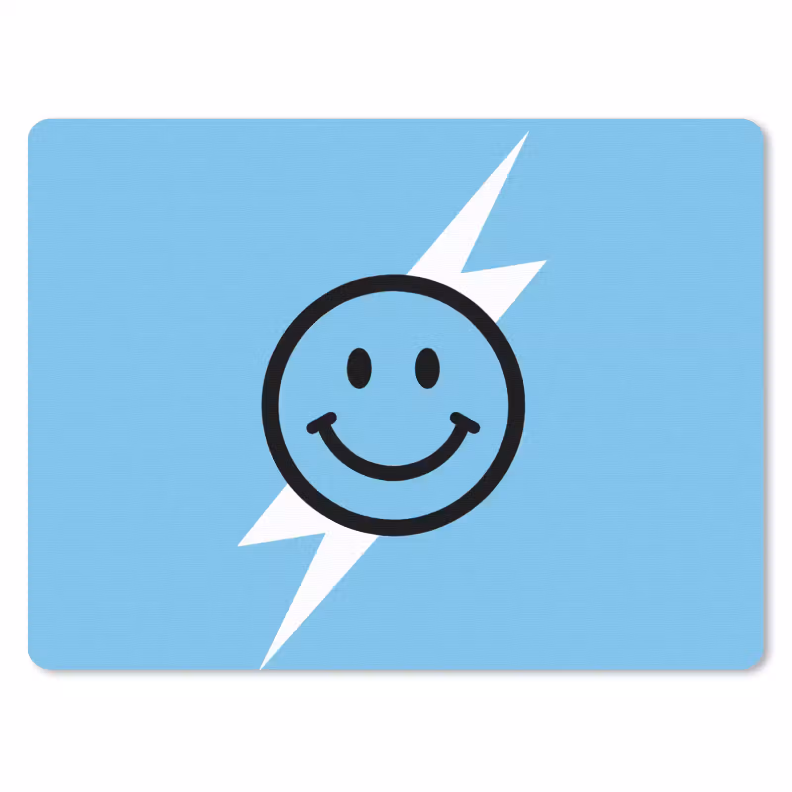 Muismat - Smiley - Blauw - Bliksem — 1