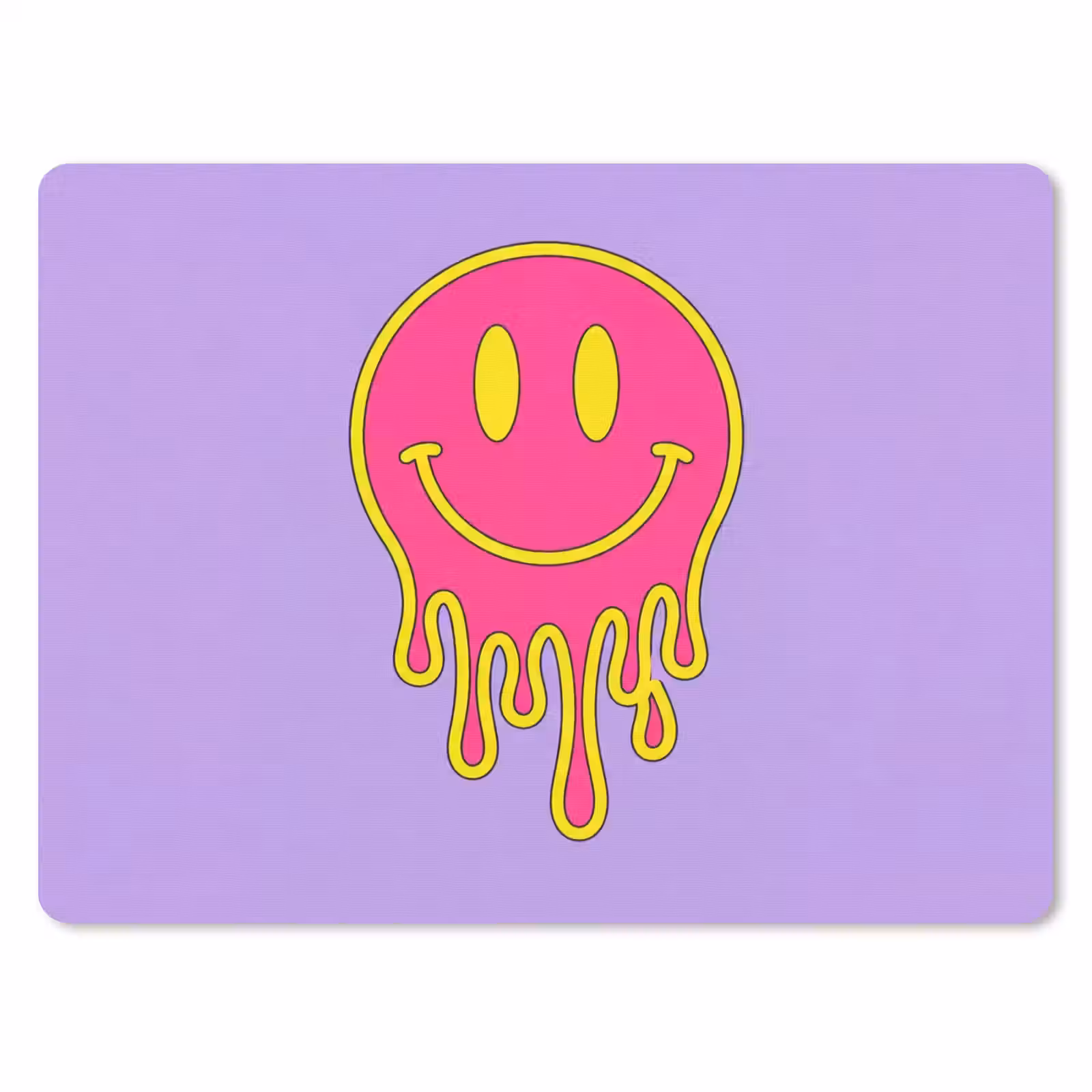 Muismat - Smiley - Drip - Neon — 1