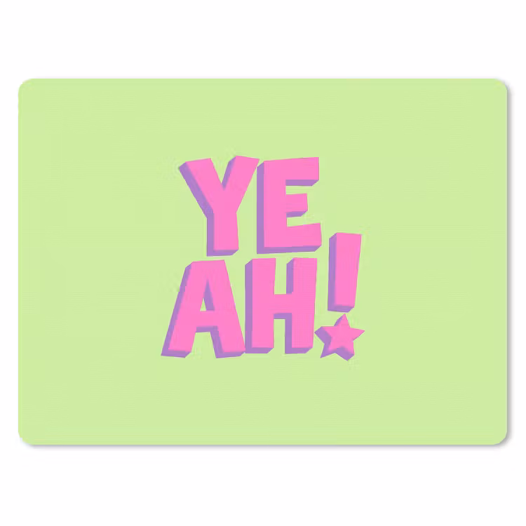 Muismat - Groen - Neon - Quote — 1