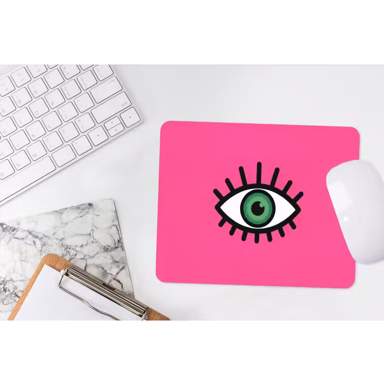 Muismat - Minimalistisch - Oog - Roze — 2