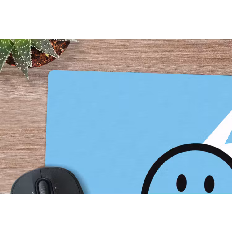 Muismat - Smiley - Blauw - Bliksem — 4