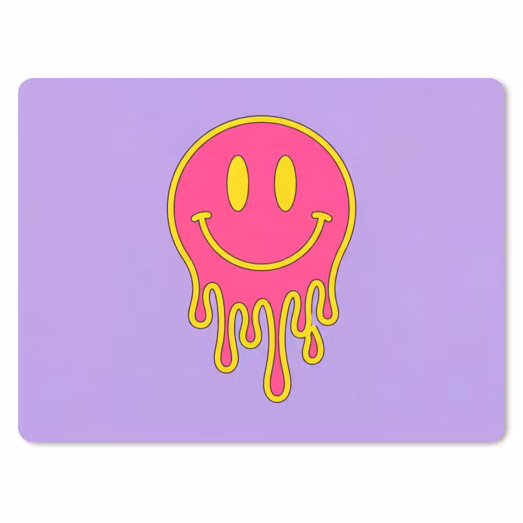Muismat - Smiley - Drip - Neon — 1