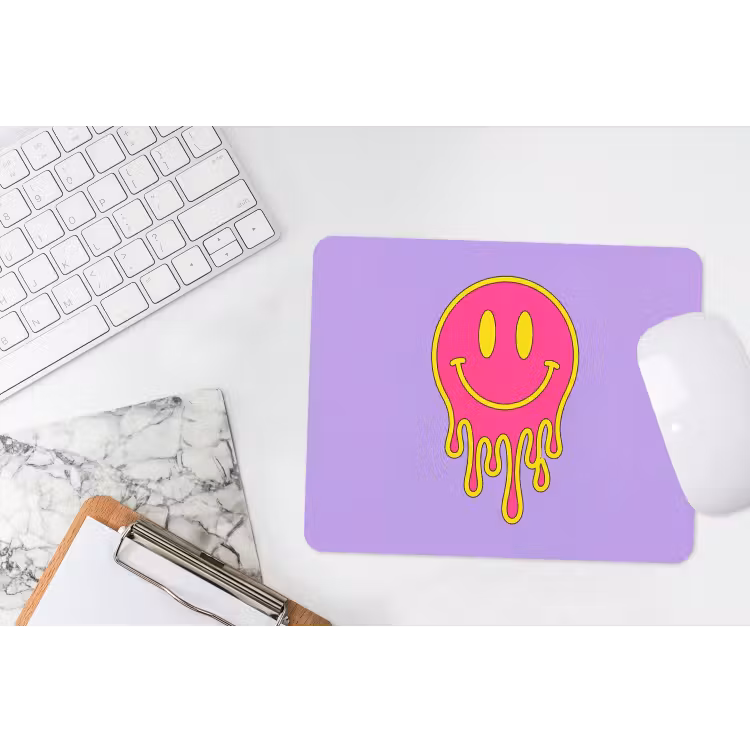 Muismat - Smiley - Drip - Neon — 2