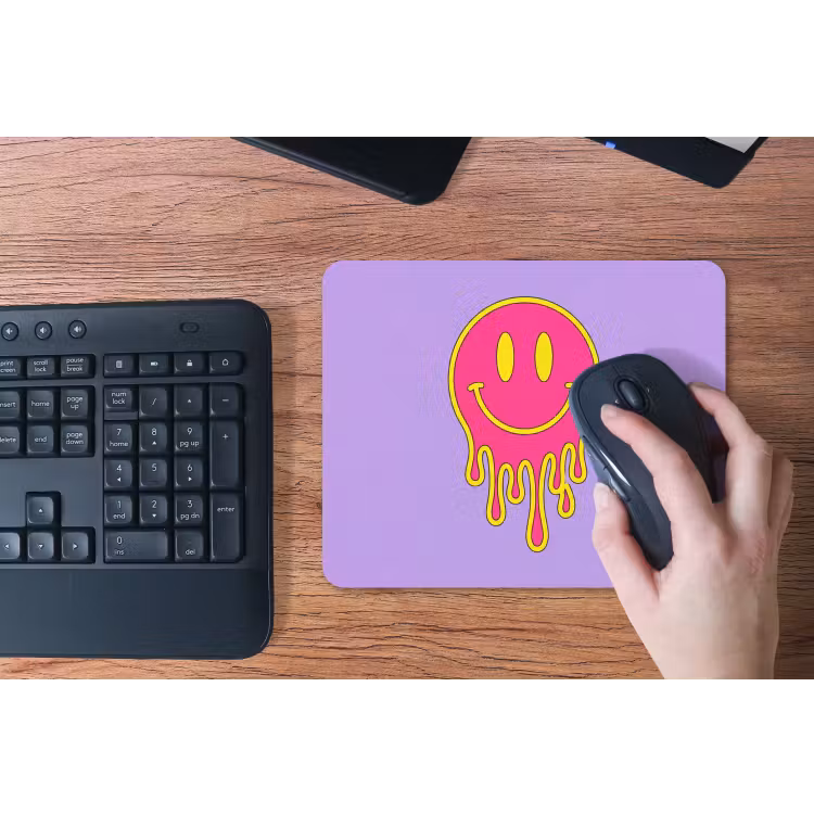 Muismat - Smiley - Drip - Neon — 3