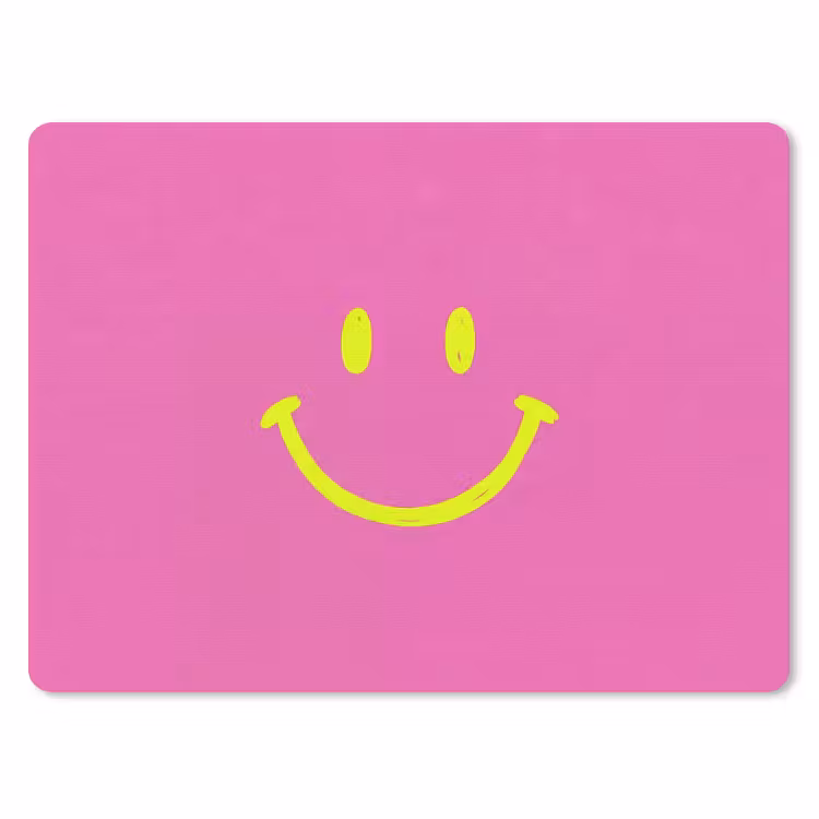 Muismat - Smiley - Vrolijk - Roze — 1