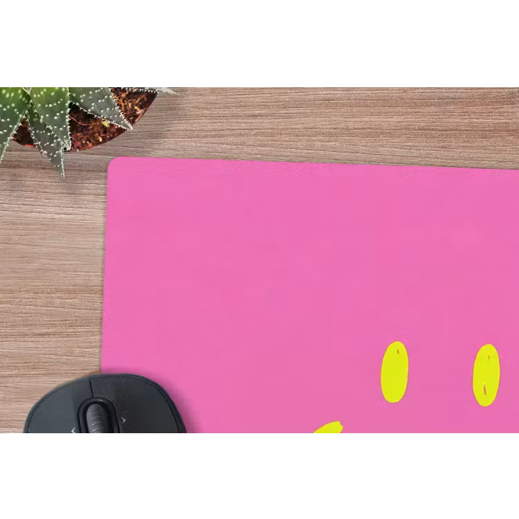 Muismat - Smiley - Vrolijk - Roze — 4