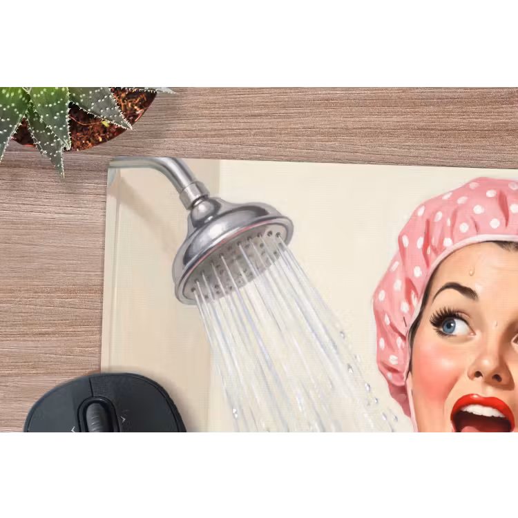 Muismat - Vrouw - Douche - Roze — 4