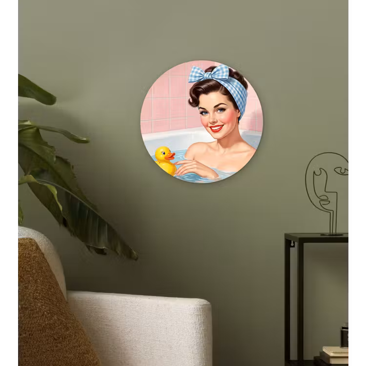 Muurcirkel - Badkamer - Eend - Blauw — 3
