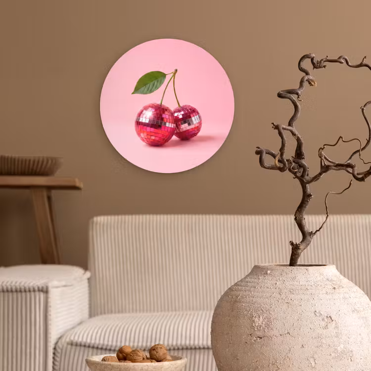 Muurcirkel - Disco - Kersen - Roze — 2