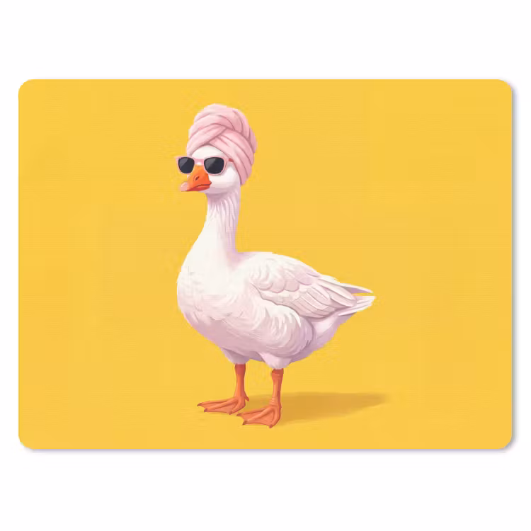 Muismat - Eend - Zonnebril - Geel — 1