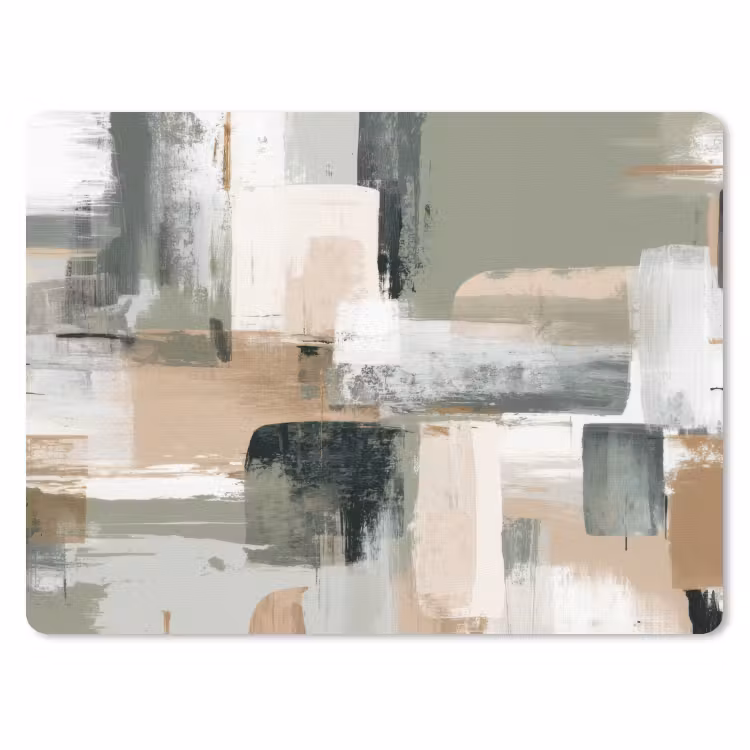 Muismat - Penseelstreken - Abstract - Aardetinten — 1