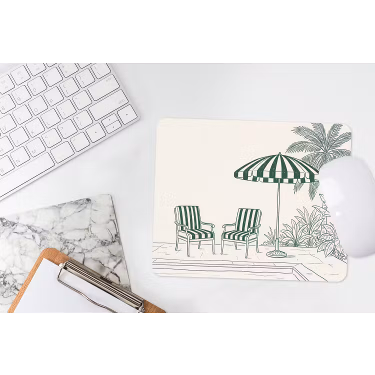 Muismat - Terras - Illustratie - Groen — 2