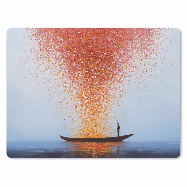Muismat - Wolk - Confetti - Boot - Wateroppervlakte — 1