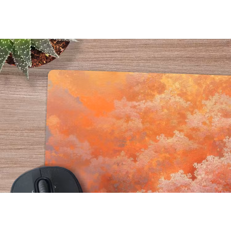 Muismat - Zee - Boot - Wolken - Oranje — 4